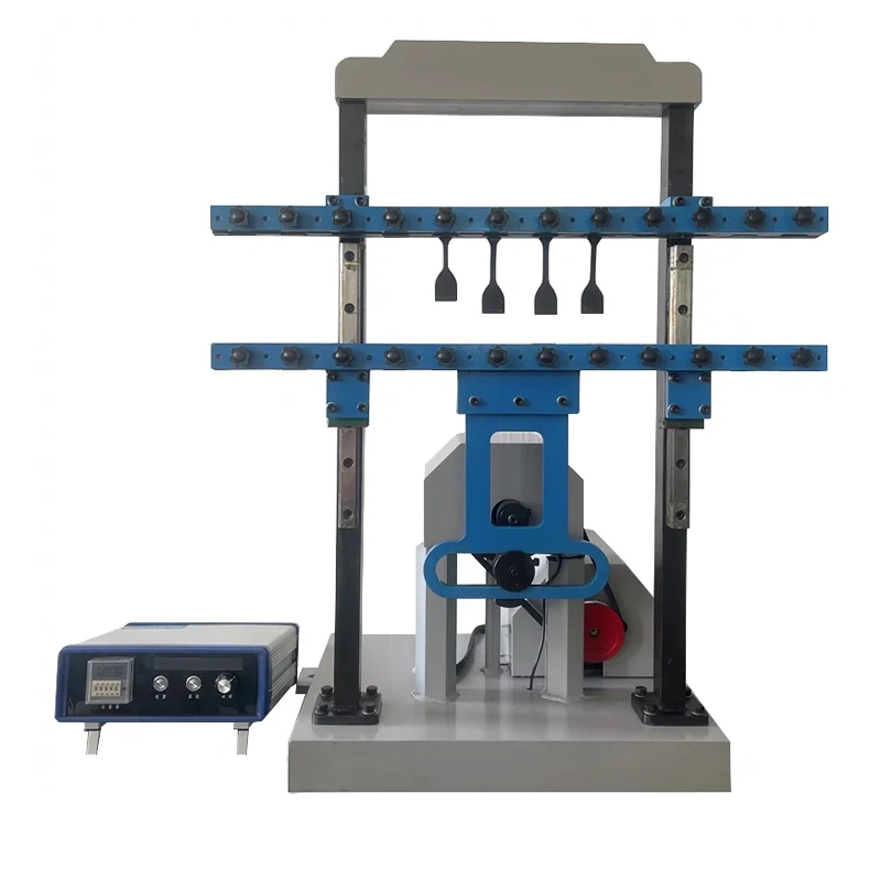 Rubber Fatigue Cracking Tester Vulcanization Die Fracture Resistance Experimental Test Compression Material Flexural Tester