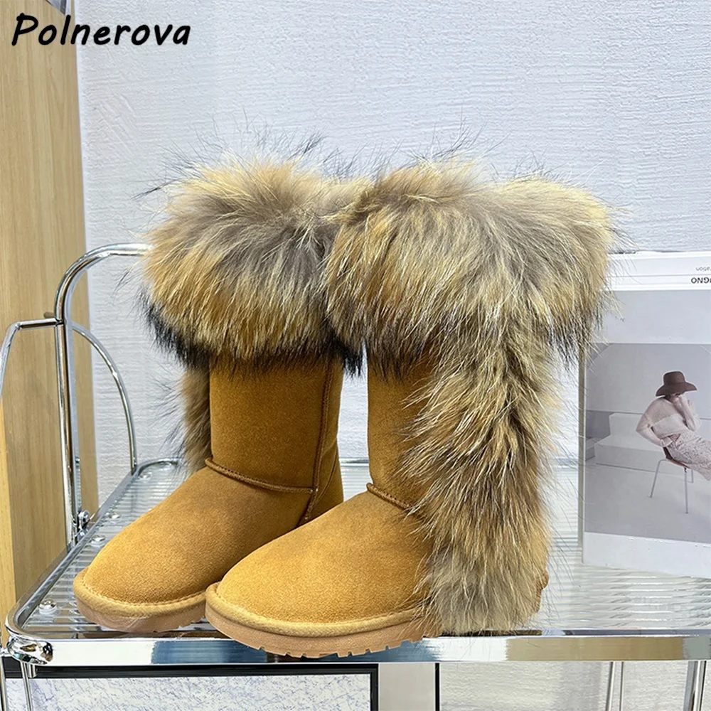 

Зимние сапоги в стиле пэчворк с меховым носком, без шнуровки на плоской подошве с круглым носком, лаконичная теплая зимняя обувь, женские модные ботильоны для отдыха, 2025 г.