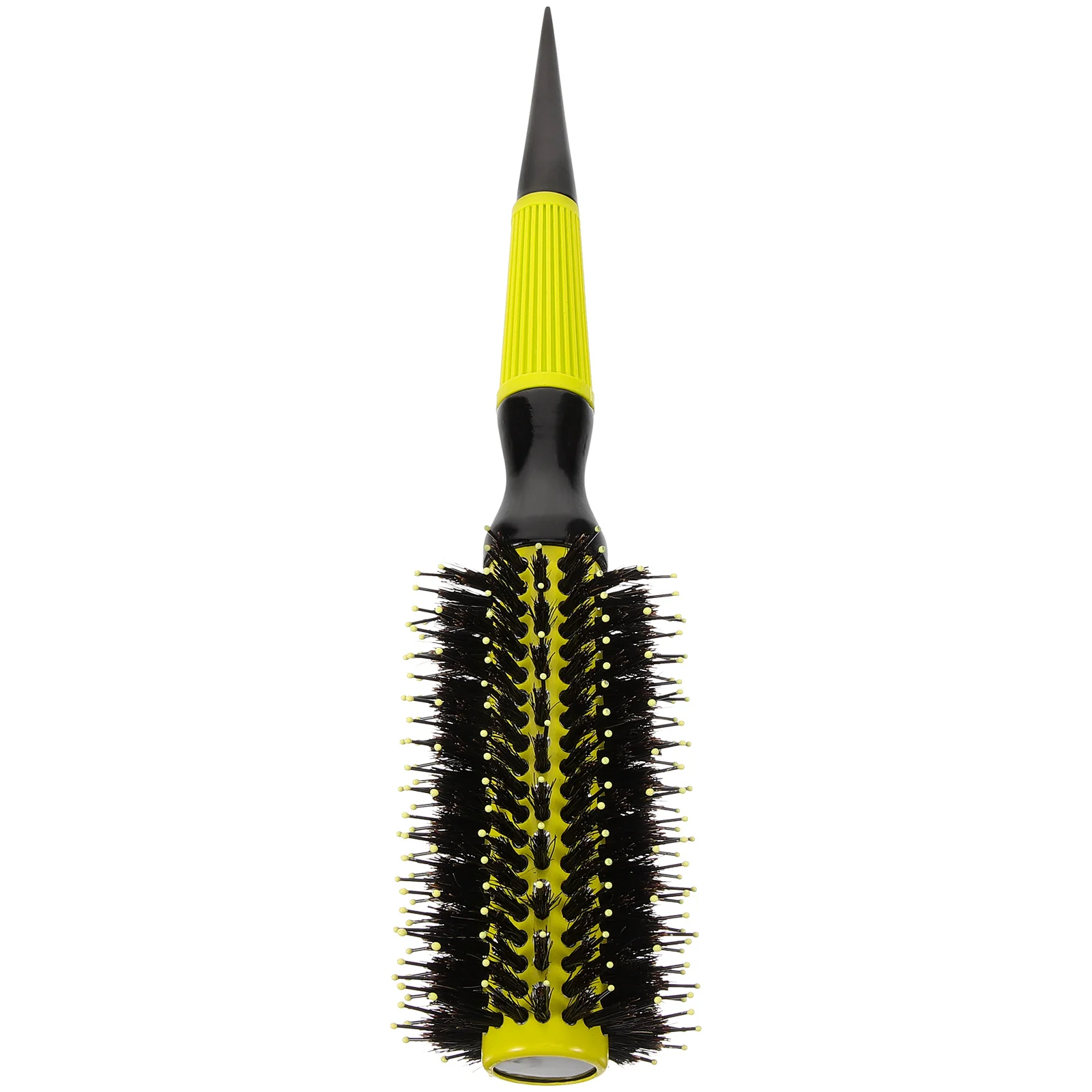 Anti-slip Handle Curling Brush Round Hair Comb Portable Styling Tool for Curly Thin Short Hair Travel Use Nylon Teeth