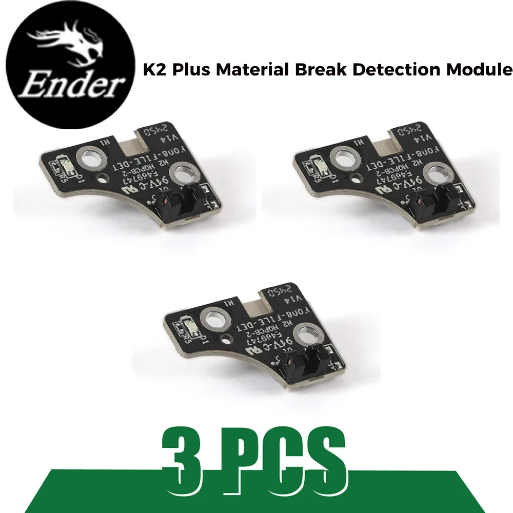 

Creality 3 шт. K2 Plus модуль обнаружения разрыва материала_фотоэлектрический_без провода, оригинальные детали для 3d-принтера K2 Plus