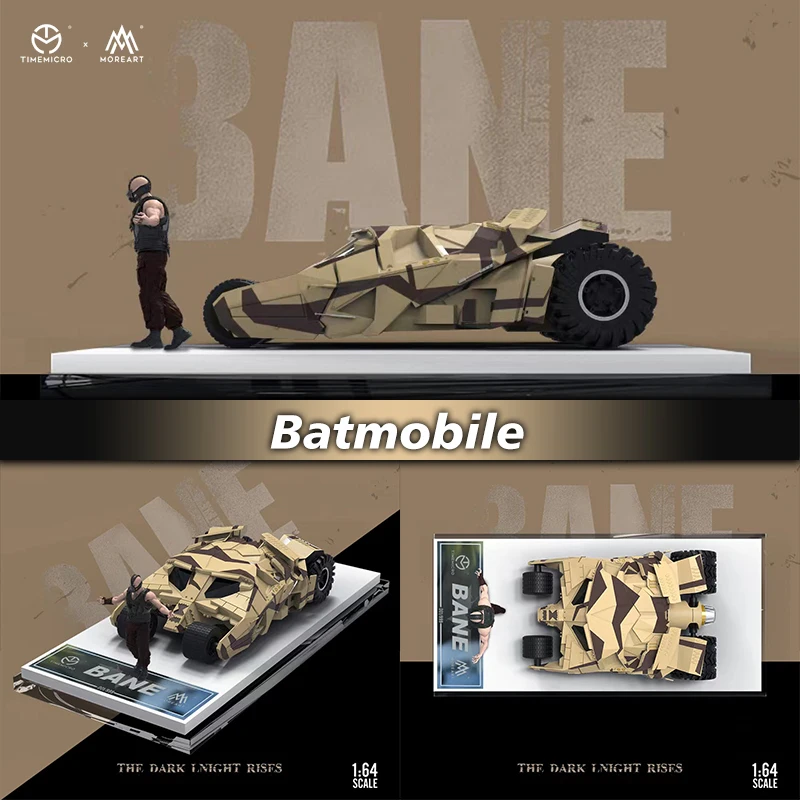 

PreSale TM 1:64 BANE Chariot Batmobile Bat Diecast Diorama Car Model Collection Miniature Toys Time Micro