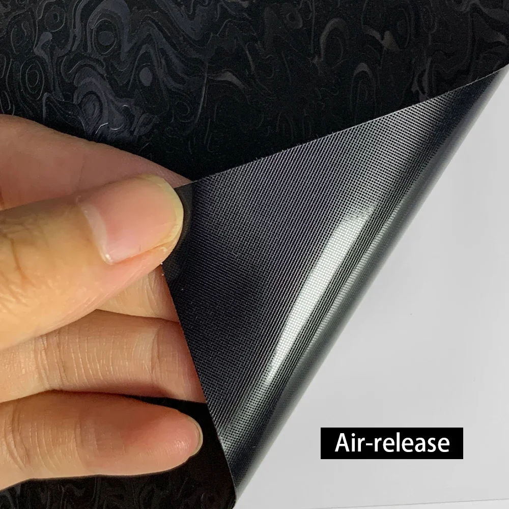 PET Carbon Fiber Sticker Ghost Black Modified Film Waterproof Car Body Tuning Decoration Carbon Film Motorcycle Auto Accessories