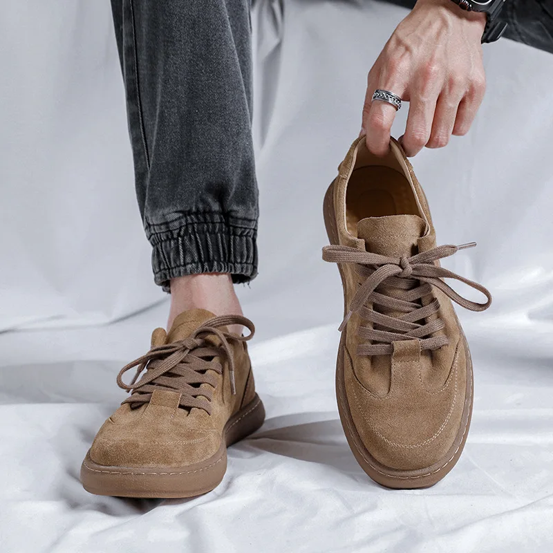 

High Quality Fashionable Men's Shoes New Anti Suede Loafers for Men in Autumn 2025 Trendy British Casual Shoes Zapatos De Hombre