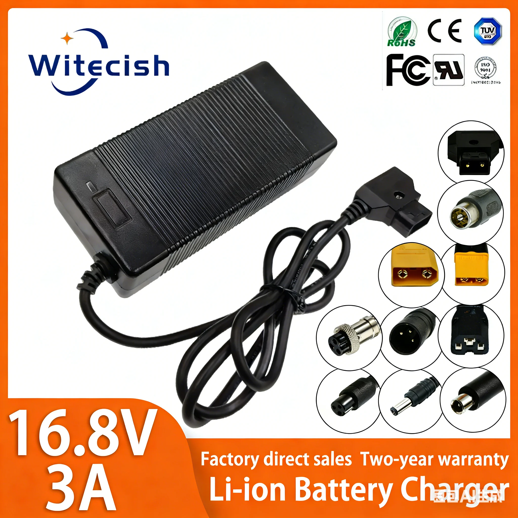16.8V 3A D-Tap Li-ion Battery Charger For 4S Camcorder V Mount / V Lock Battery Pack Camera Camcorder Power Adapter Dtap Plug