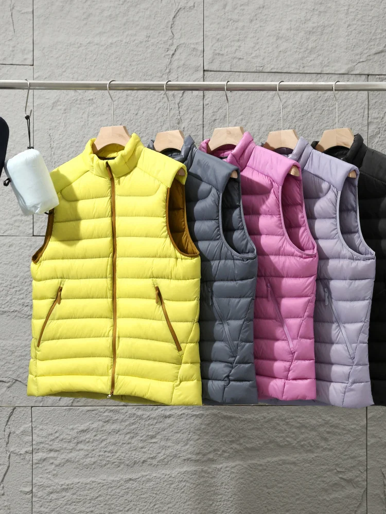 Light Luxury mat Outdoor Commuting High-End Autumn Winter Couples Lightweight Windproof Warm down Vest Padded Jaet