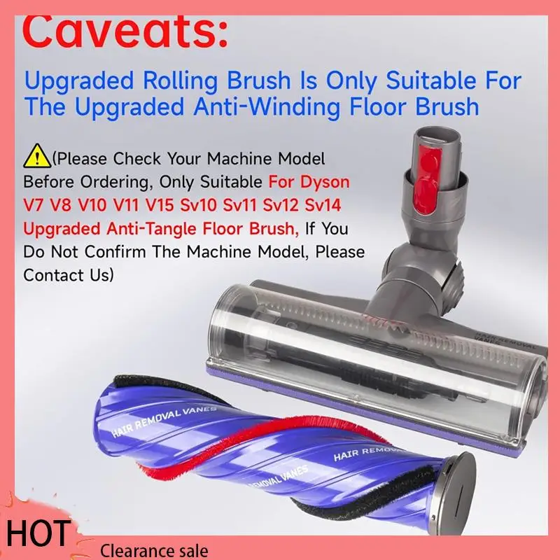 

Сменная щетка A88Z для Dyson V10V11V15, беспроводная вакуумная головка с прямым приводом, для роликовой щетки Dyson