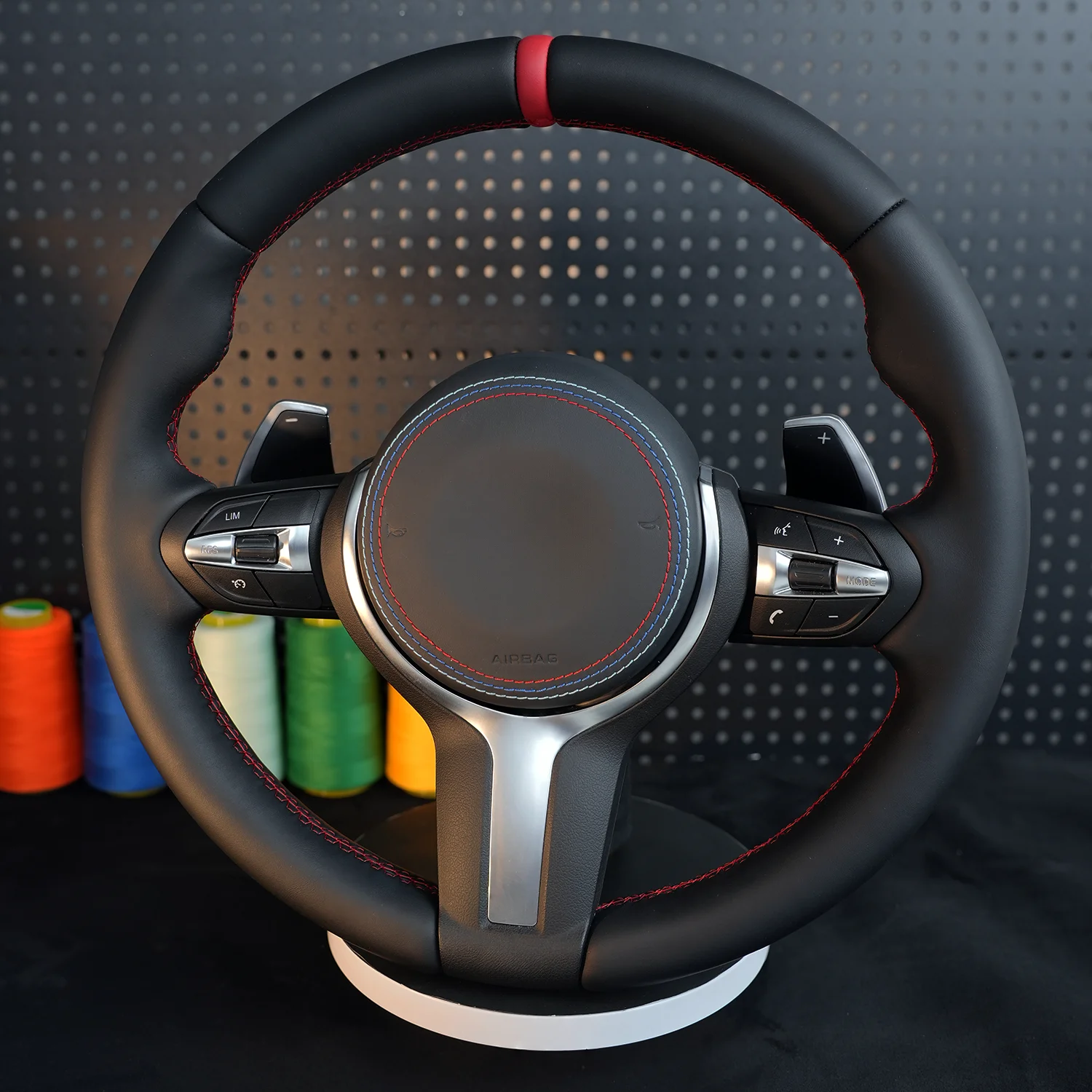 

Red M Sport Steering Wheel for BMW F01 F06 F10 F11 F12 F20 F21 F22 F25 F26 F30 F31 F32 F33 F34 F36 M3 F80 M4 F82 M5 F90