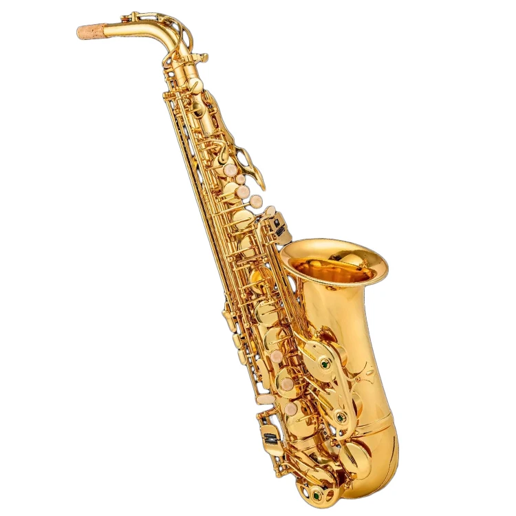 E-Flat Gold Keys Saxophone Brass Material Alto Saxophone Baritone Mouthpiece Music Instrument Alto Sax