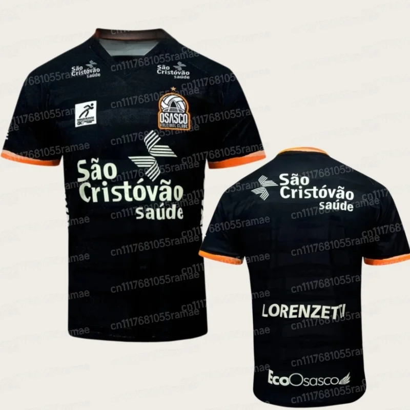 Brasilianisches Volleyball-T-Shirt mit Vollmuster, weich, atmungsaktiv, leicht, lässiges Freizeit-T-Shirt für Fans, Outdoor-Sport-Oberteil, Sport-T-Shirt – Detail 6