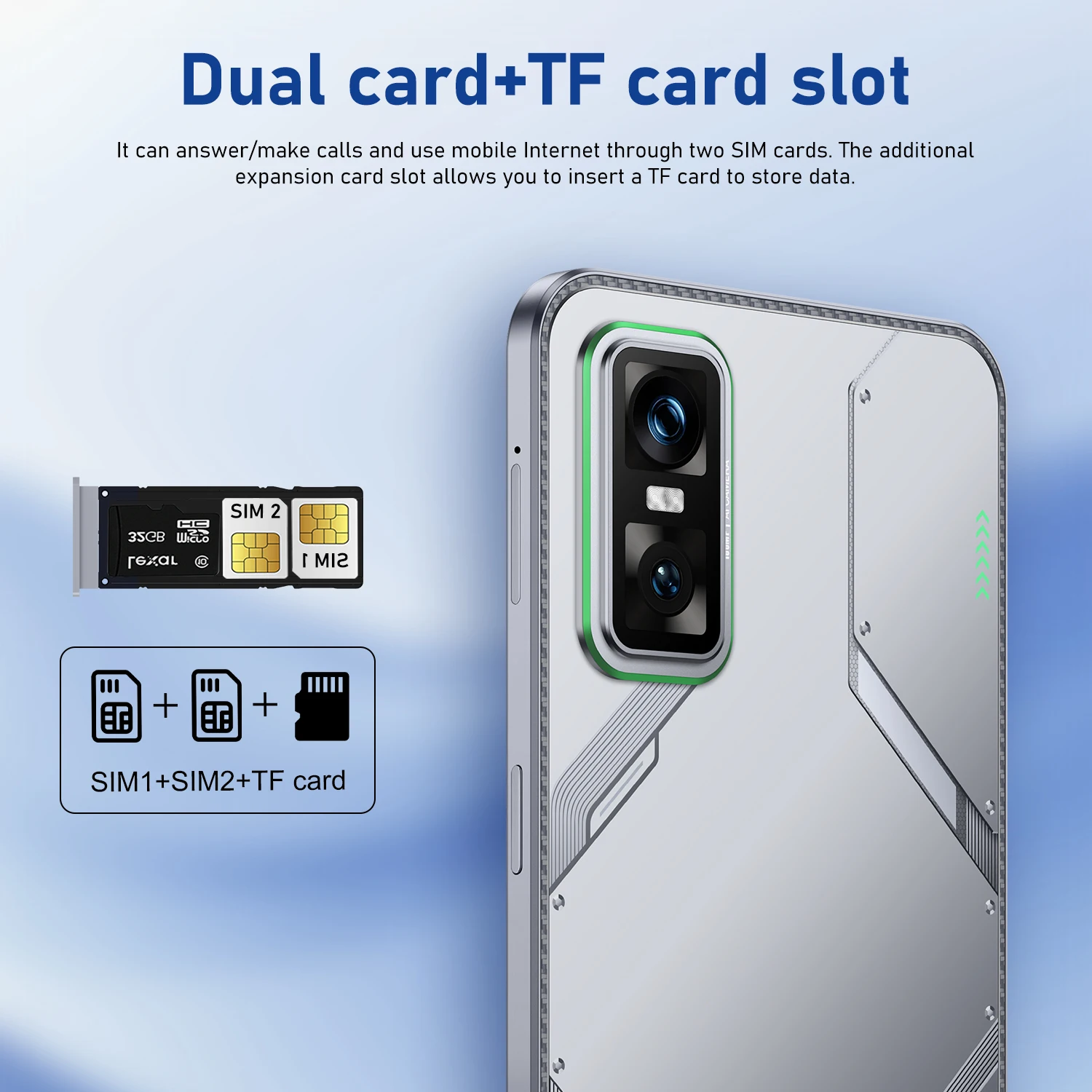 واقي شاشة لهاتف GT 30 Pro 16GB + 1 تيرا بايت من الزجاج المقسى لوظيفة التعرف على الوجه عالية الدقة مقاس 7.3 بوصة #5