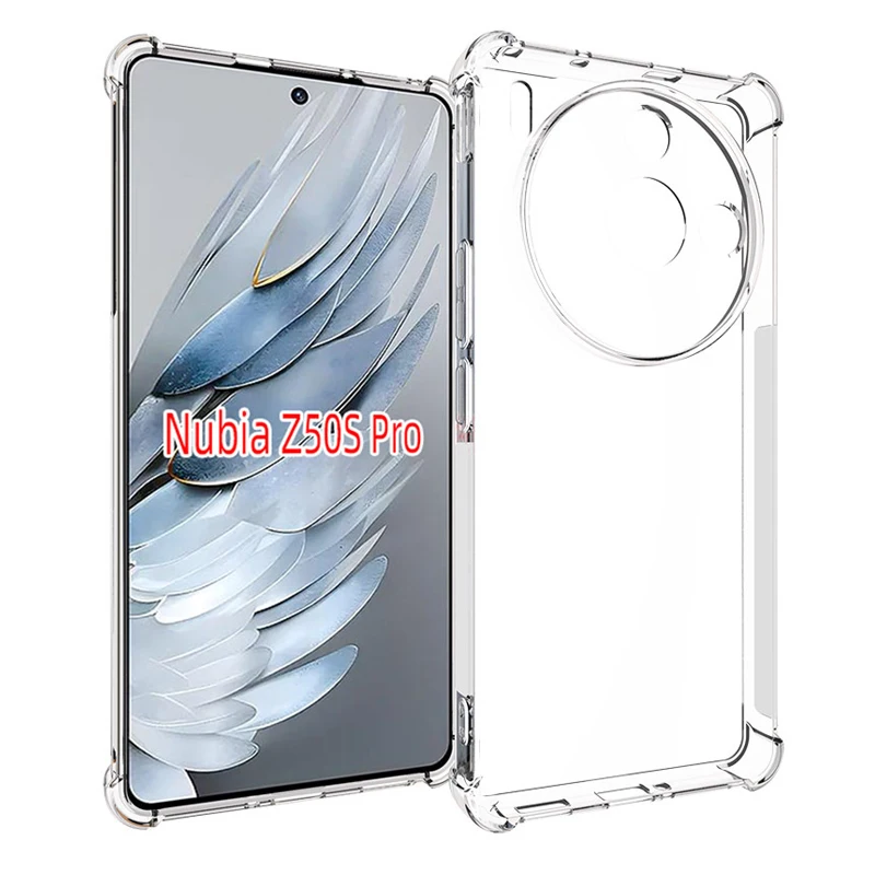 Airbag Case for ZTE Nubia Z50S Pro NX713J Air Cushion Shockproof Silicone TPU Back Cover Case for Nubia Z50S Pro Z50SPro NX713J