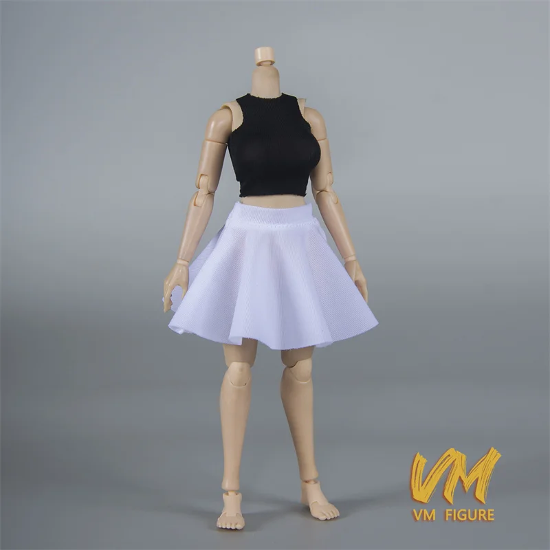 الفلفل الحار 1/12 أنثى تمتد تنورة دمية الزي تنورة قصيرة صغيرة الملابس والاكسسوارات نموذج صالح 6 "الجندي عمل الشكل ألعاب الجسم #4