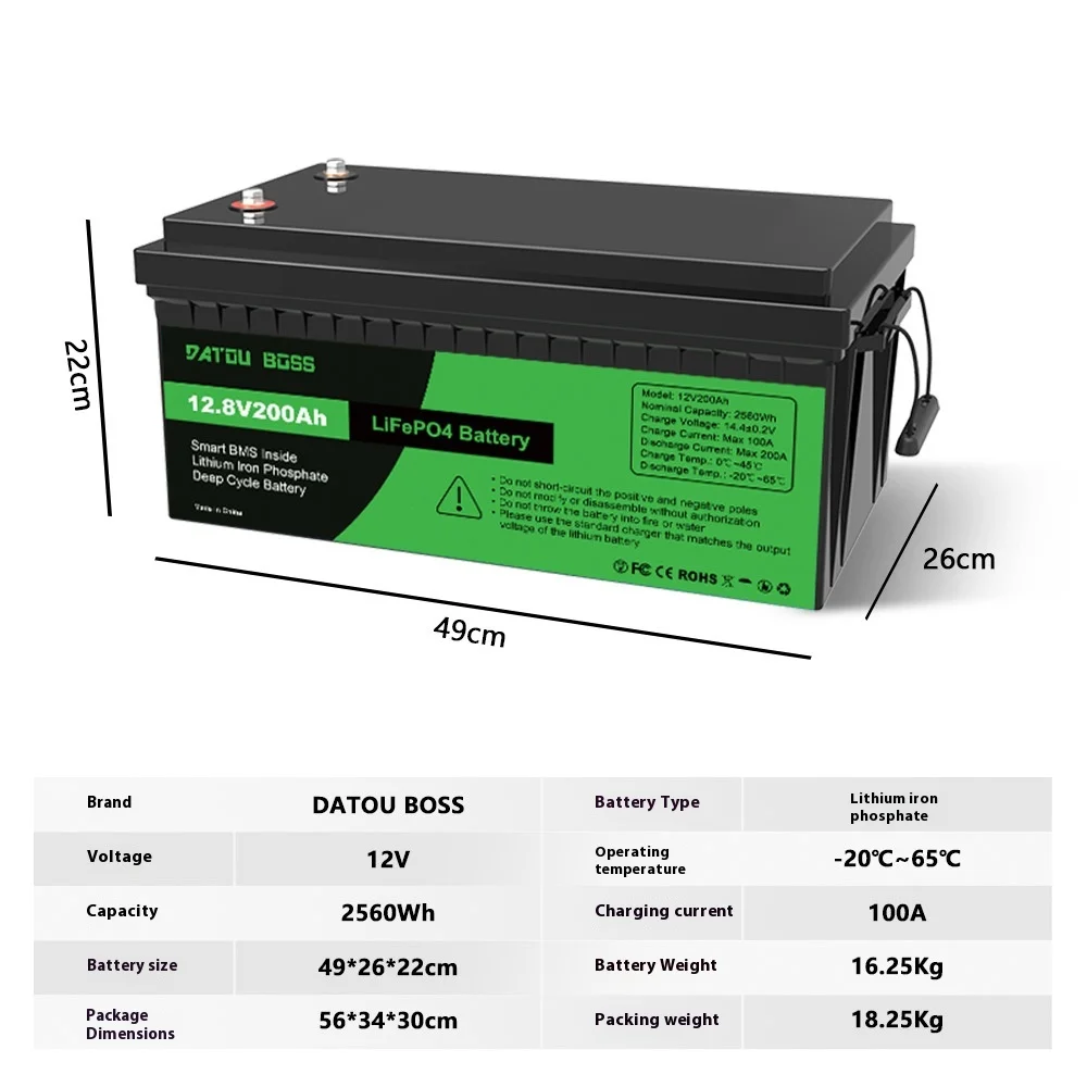 بطارية ليثيوم فوسفات الحديد مع شهادات أمان متعددة، منع الاحتراق العفوي، أداء طويل الأمد