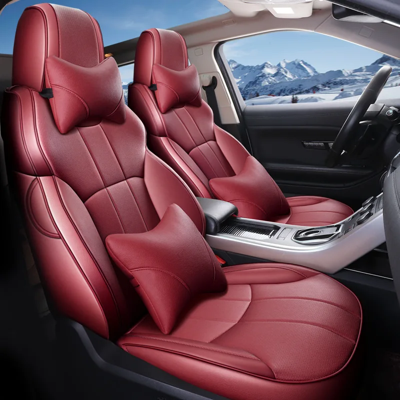 

Professional Manufacturer High-end Red Luxury Seat Covers for Cars High Quality Leather Car Seat Covers