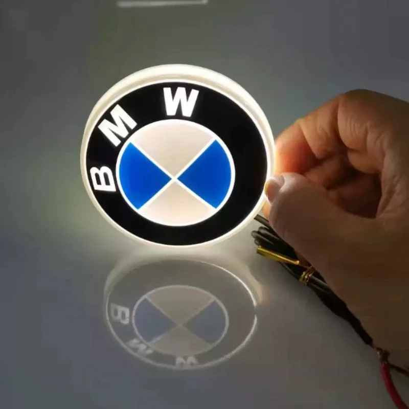 Car LED Emblem Light 82mm Front Or Rear Static Single Color Red Blue White FOR BMW F10 E90 E60 E61 E93 E87 F30 F15 X1 X3 X5 X6