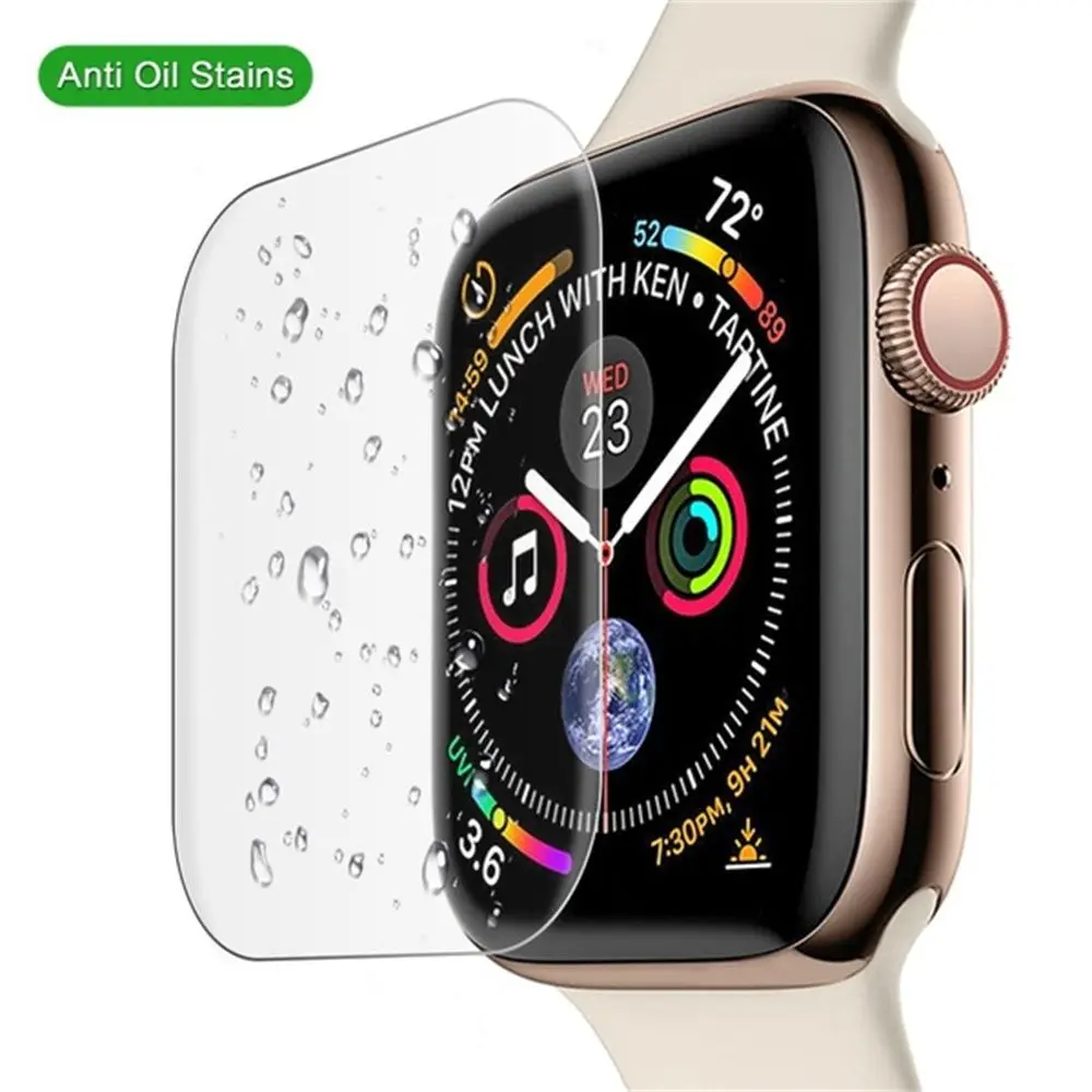 3D HD чехол для iWatch 40 мм 44 мм, защита экрана, закаленное стекло для Apple Watch 5 4, защитная пленка