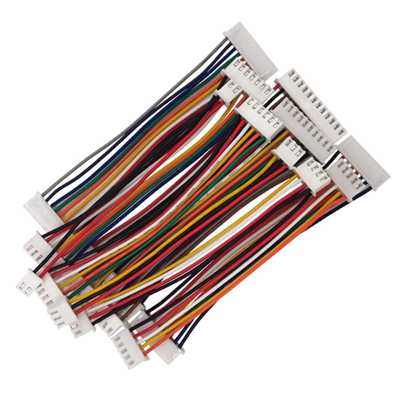 5Pcs XH2.54 Double Head Terminal Wire 26AWG 10/20/30cm Same/Reverse Side Electronic Connector Cable
