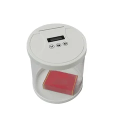 Electronic Time Lock Box Timer Lock Container Multi Function Time Lock Box Bin for Toys Mobile Phones No Battery White