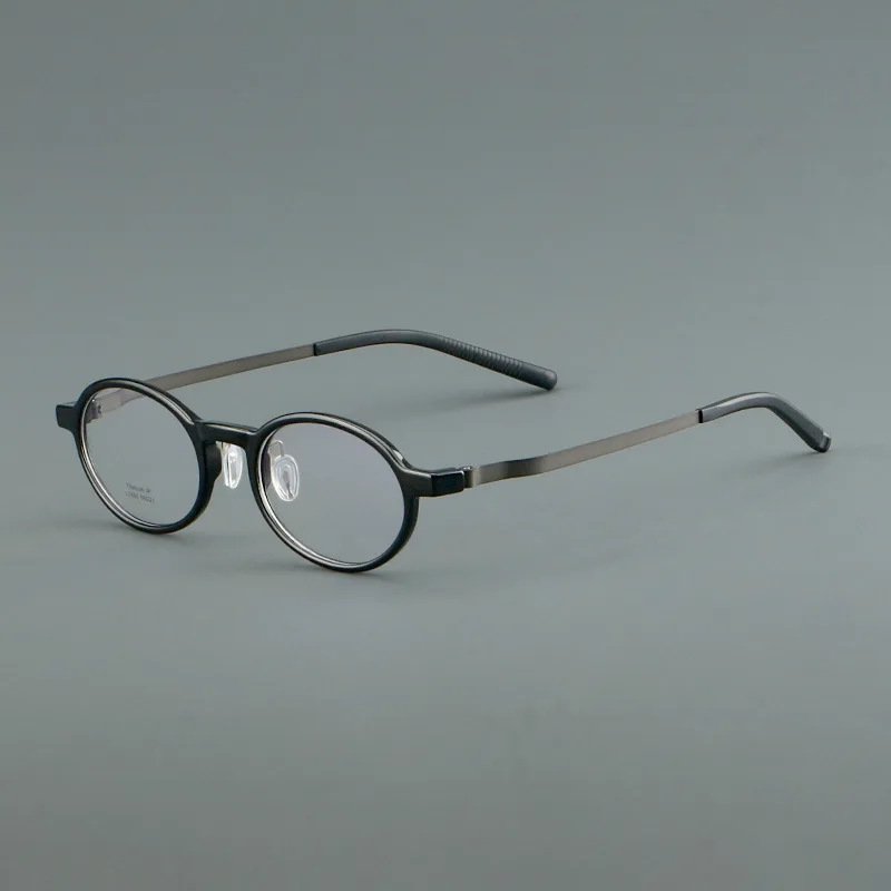 Retro Oval Titanium Glasses Frame 2026 New Women Optical Prescription Custom Eyewear Men Myopia Reading Simple Vintage Eyeglass