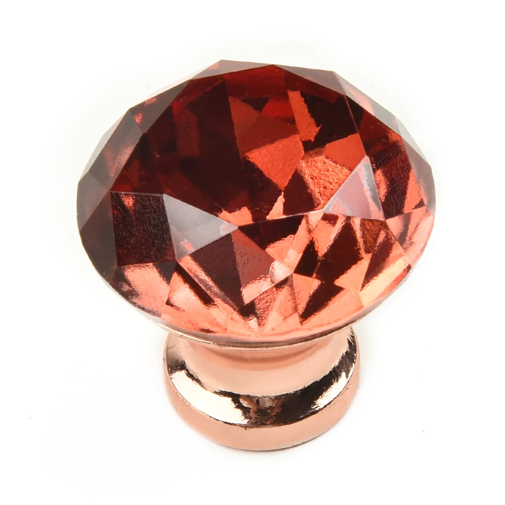 

Handle Door Drawer Knob Pull home Pulls Rhinestone Rose Gold Stylish Cabinet Cupboard Practical new High Quality