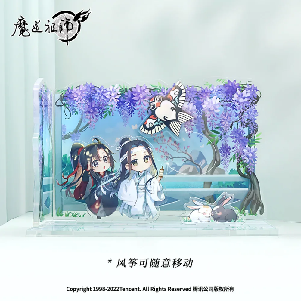 Grandmaster Of Demonic Cultivation Wuxian Wangji MDZS Cute Kite Scene Acrylic Stand Model Plate Cosplay Tabletop Decor