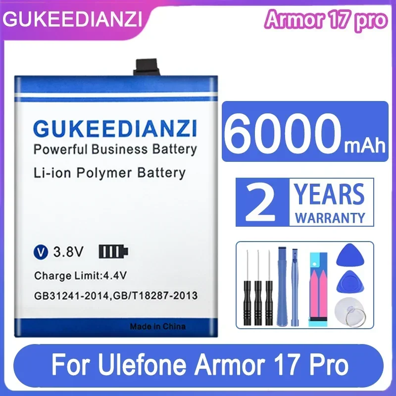 

Сменный аккумулятор GUKEEDIANZI 6000 мАч для Ulefone Armor 17 Pro Armor 17 Pro 17Pro