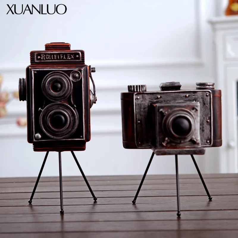 

New Chinese-style vintage camera resin ornament for home living room or wine cabinet decoration