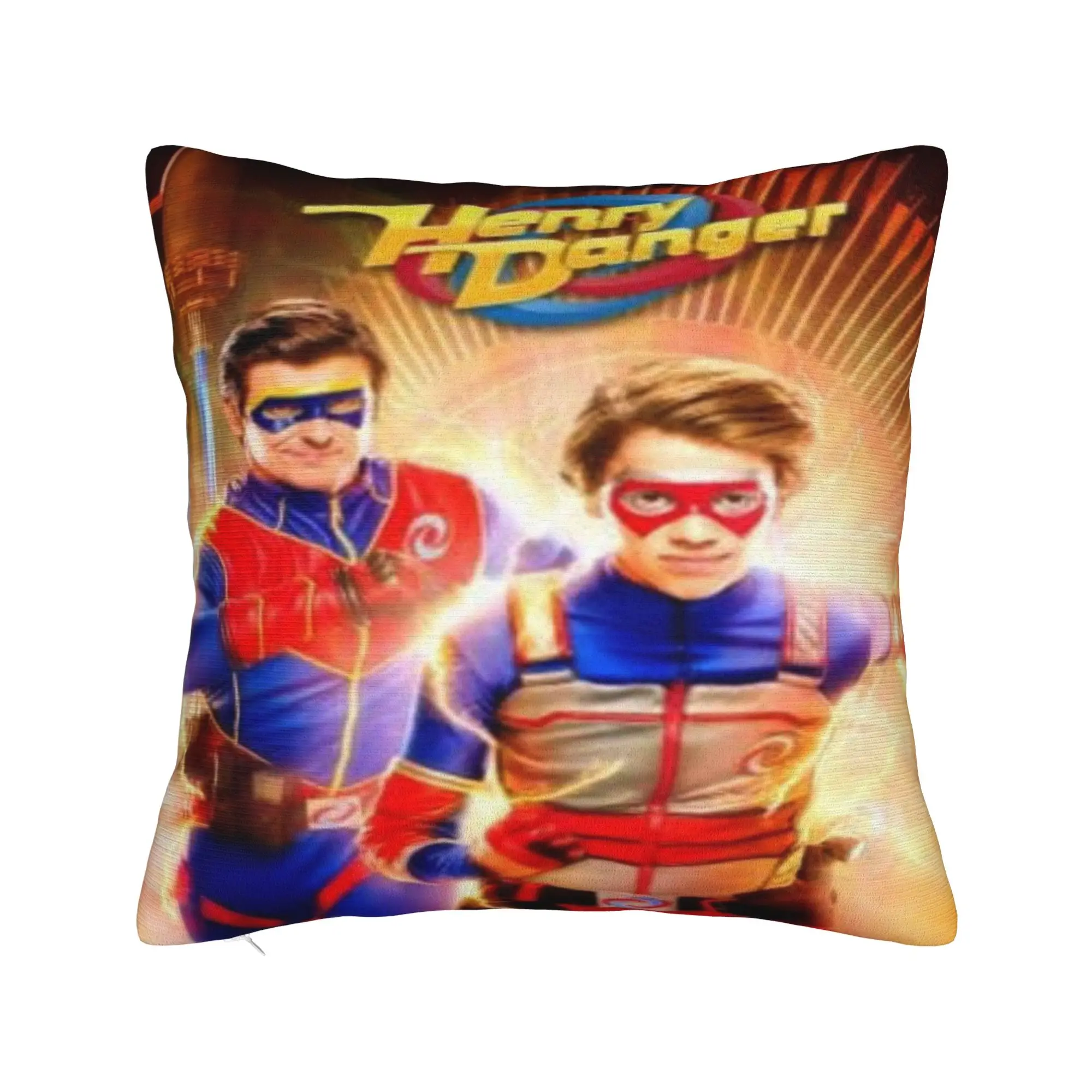 Captain Henry And Kid Danger  Printed Pillowcases Cushion Cover  Pillow Covers New Style Bedroom Decor Square Multi Size