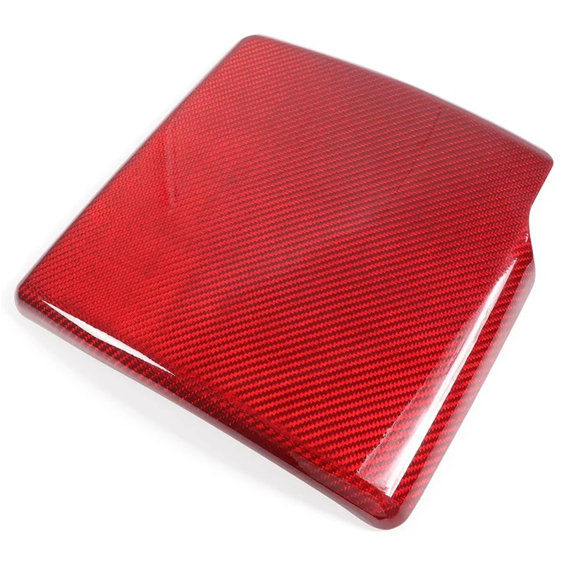 1 PCS Engine Air Filter Heat Shield Cover Trim Interior Accessories Red Carbon Fiber For Corvette C6 2005-2013