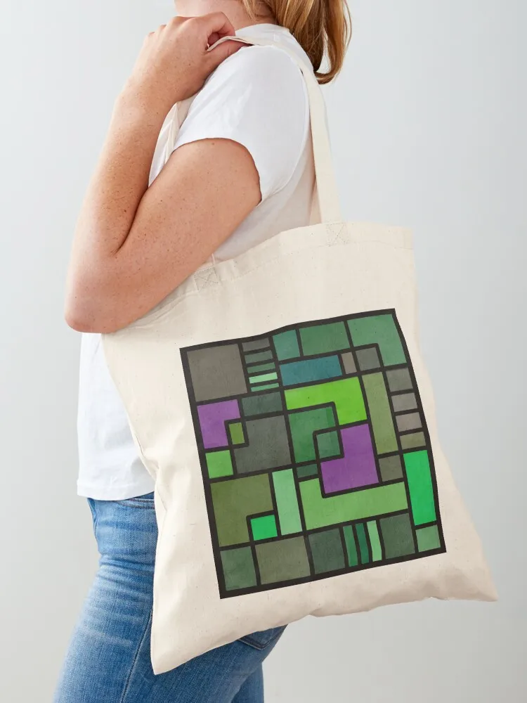 Shades of green Tote Bag shopping bag logo shopper bag women canvas Canvas Tote