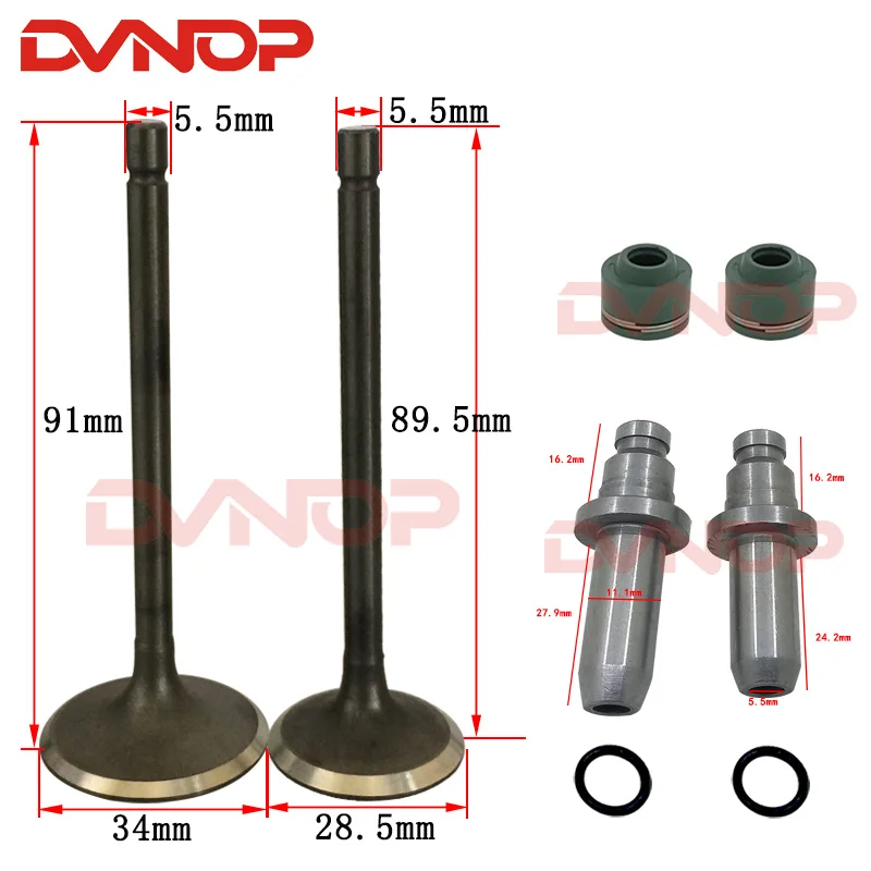 Motorcycle Engine Valve Intake Exhaust Stem Valve Oil Seal for LIFAN ZONGSHEN LONGXIN CG250 250cc Go Cart Dirt Bike ATV Buggy