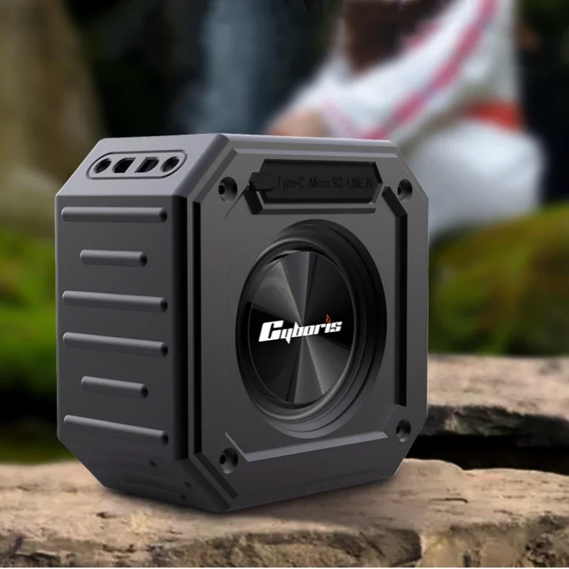 Cyboris CYB-X1 Sport IPX7 Altoparlante da bagno superiore impermeabile 15W Mini altoparlanti portatili da esterno Bluetooth senza fili Audio per auto