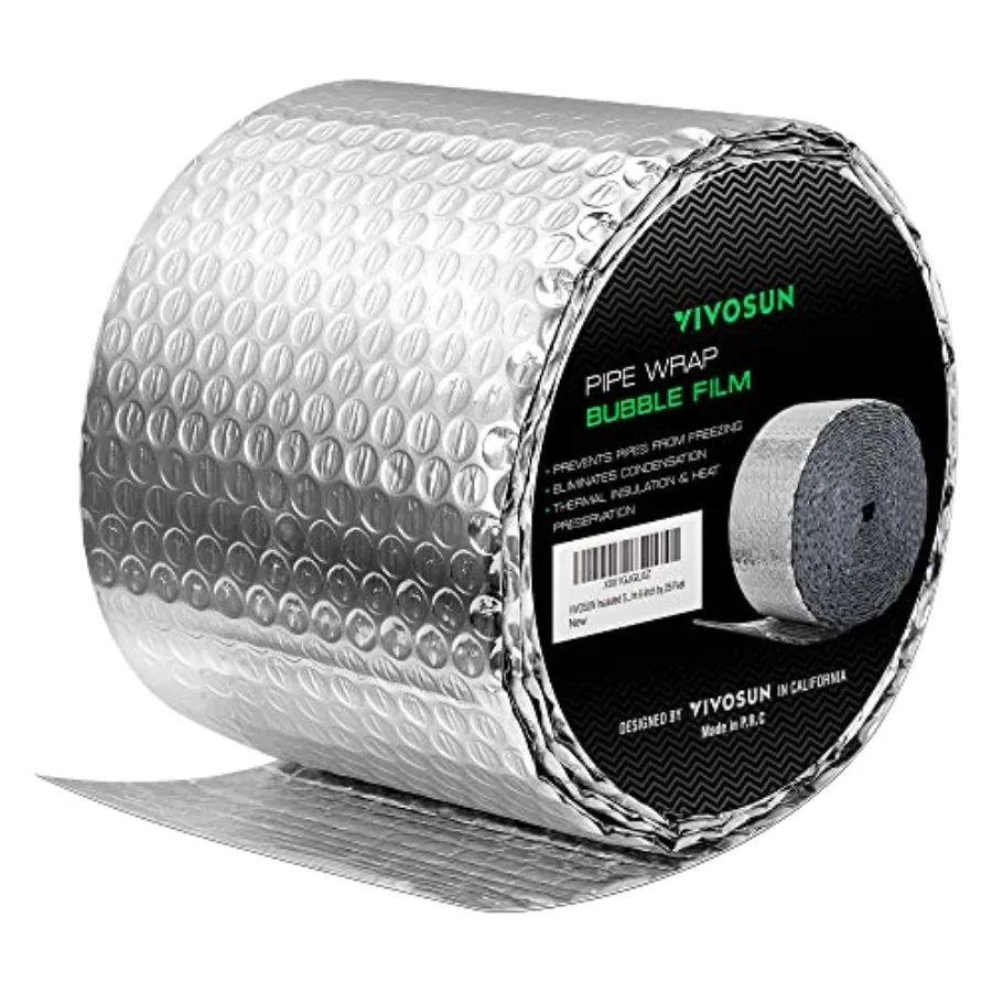 Double Bubble F Inn Roll, 6" x 2 ft Reflective HVAC Pipe and Duct Wrap, Thermal Inn for Attic, ow,