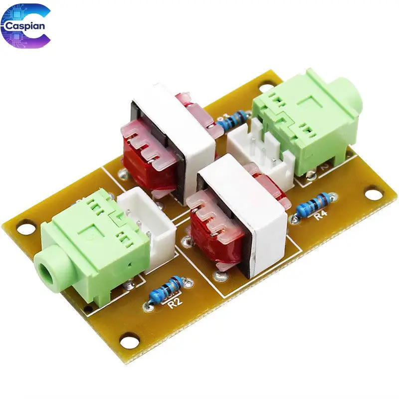 Ground Loop Noise Isolator Stereo Audio Filter Eliminate Hum Buzz for PC Speaker Sound