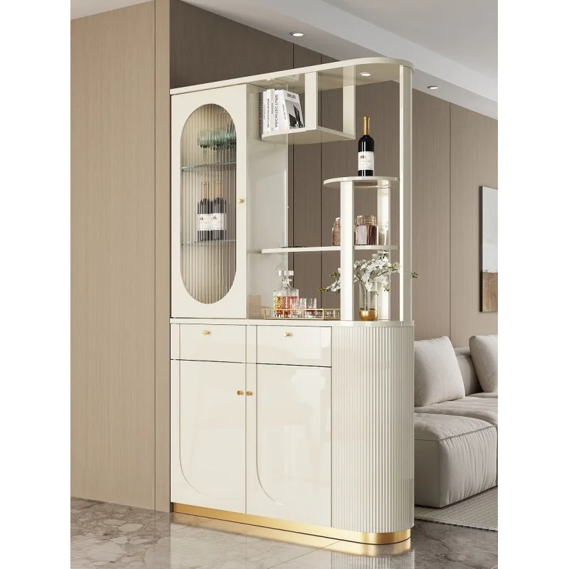 Entrance cabinet, shoe， double-sided cream-style wine cabinet
