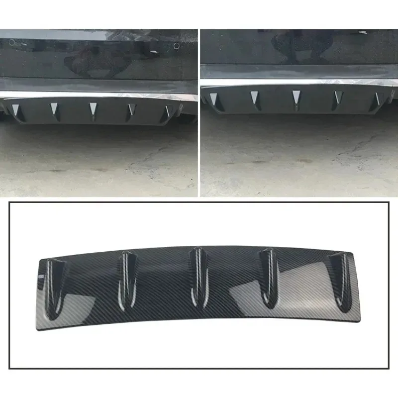 

For LAICY Diffuser Shark Fins Bumper YS-ubaru Legacy Car Rear Splitter Chin Spoiler Lip Black Shunt