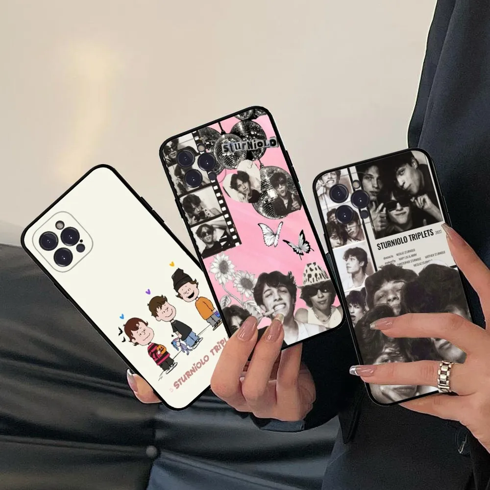 S-Sturniolo T-Triplets Phone Case Silicone Soft for iphone 16 15 14 13 12 11 Pro Mini XS MAX Plus X Cover