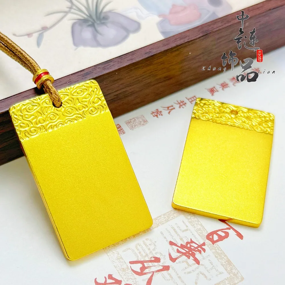 Peace no matter card pendant no matter card 9999gold