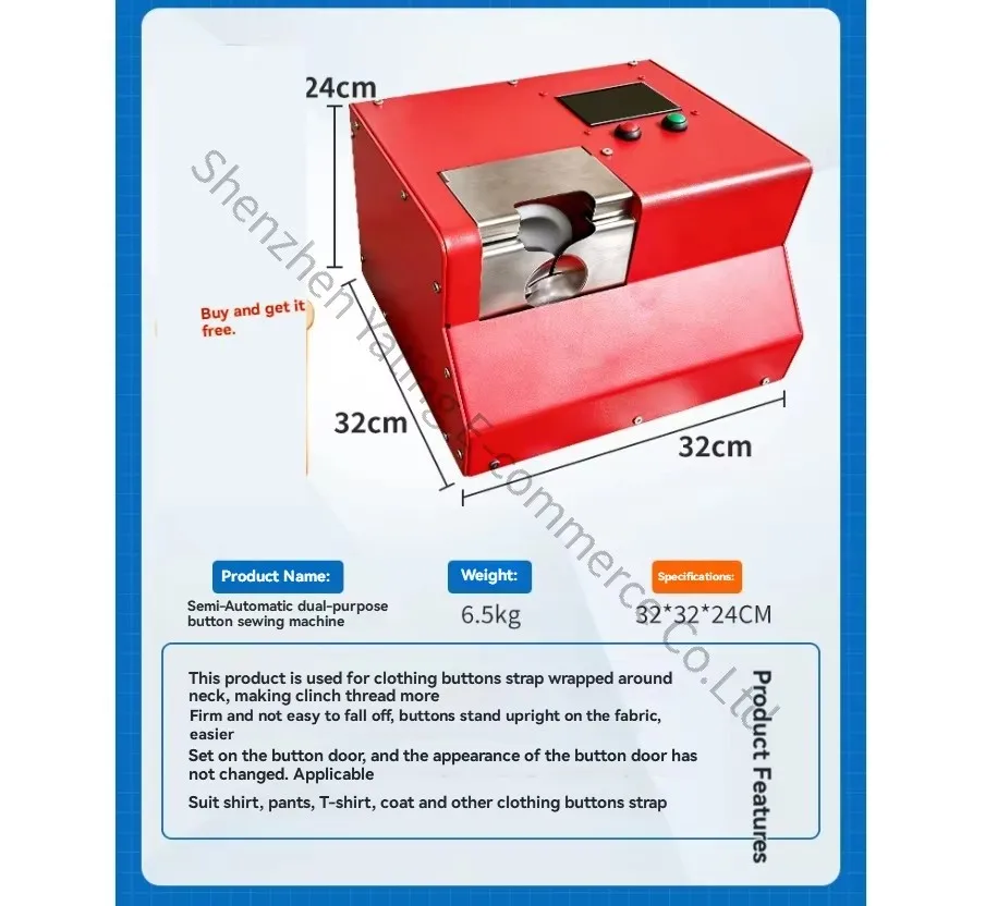 220v Neck Winding Machine Winding Equipment PP Wire Buckle Machine Fo Button Buckle Winding Machine Ordinary Shirts Clothes