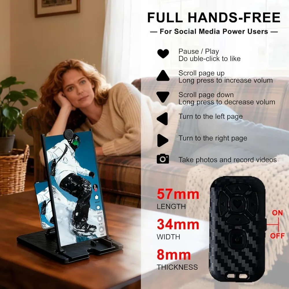 14 Inch Vertical Pull Out Phone Screen Magnifier HD Anti Blue Light Desktop Mobile Screen Amplifier Stand