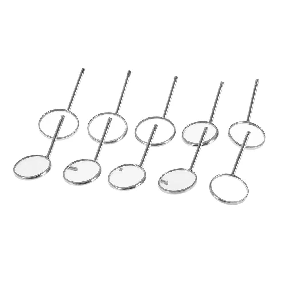 10pcs/set Dental Mouth Mirror Reflector Dentist Equipment Stainless Steel Dental Mouth Mirror Oral Care Tool Set Kit