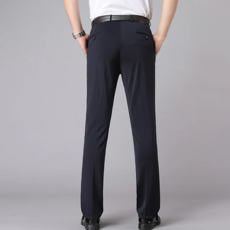 الرجال دعوى السراويل معطف الشتاء Sweatpants غير رسمية ملابس للرجال مبطنة بالصوف نمط جديد فضفاض مستقيم الساق السراويل ملابس للرجال Y2K #4