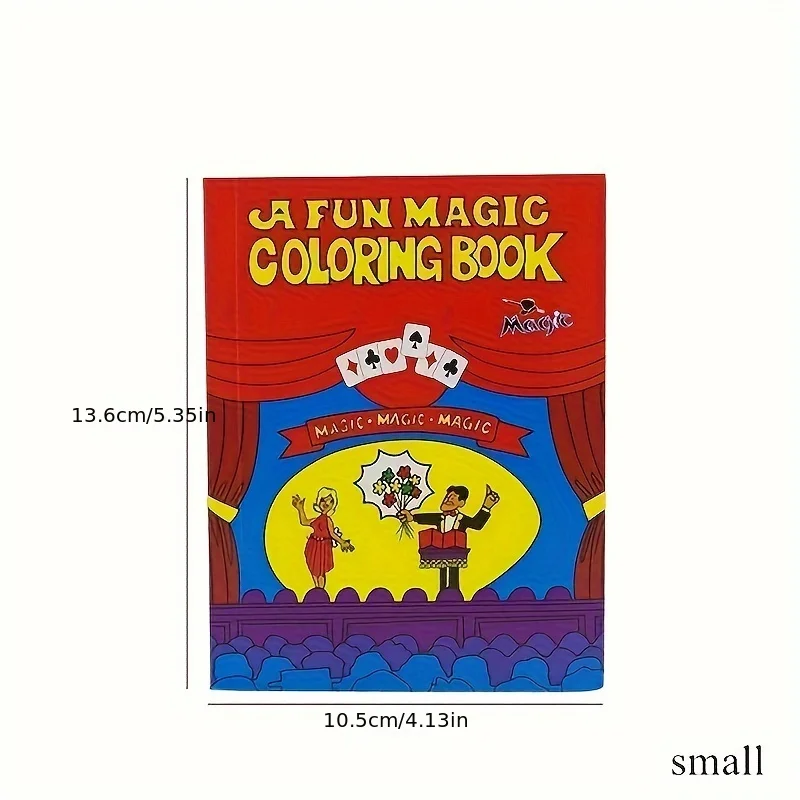 Small Size Fun Magic Coloring Book Comedy Magic Coloring BookS Magic Tricks Illusion Kids Toy Gift Tour Close-up Street Magic Tr