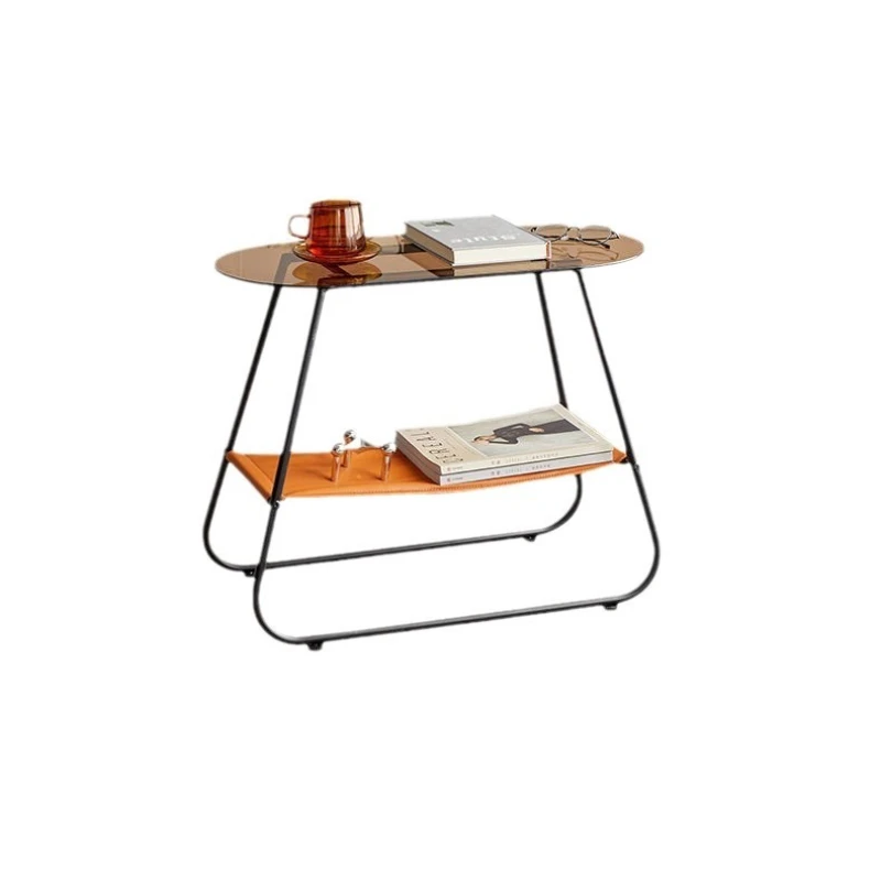 

Simple household small apartment side table coffee table simple modern sofa homestay glass