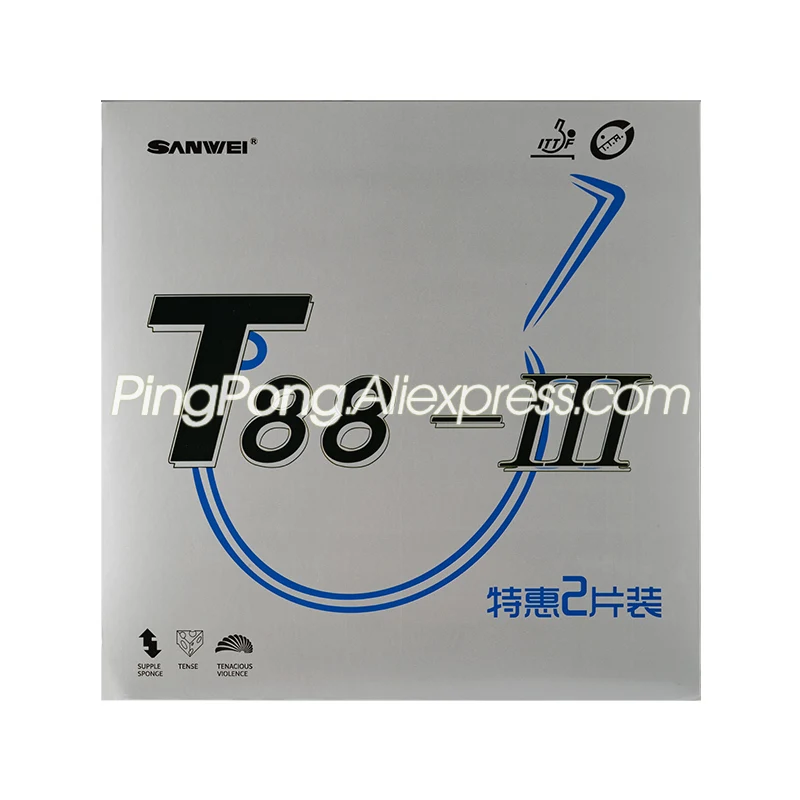 Original SANWEI T88-3 Table Tennis Rubber (Ship without Packaging) T88 Ping Pong Sponge