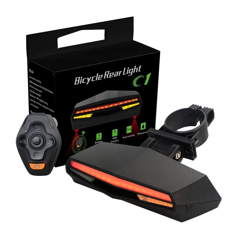 Omni nova chegada luz traseira inteligente luz da cauda da bicicleta led