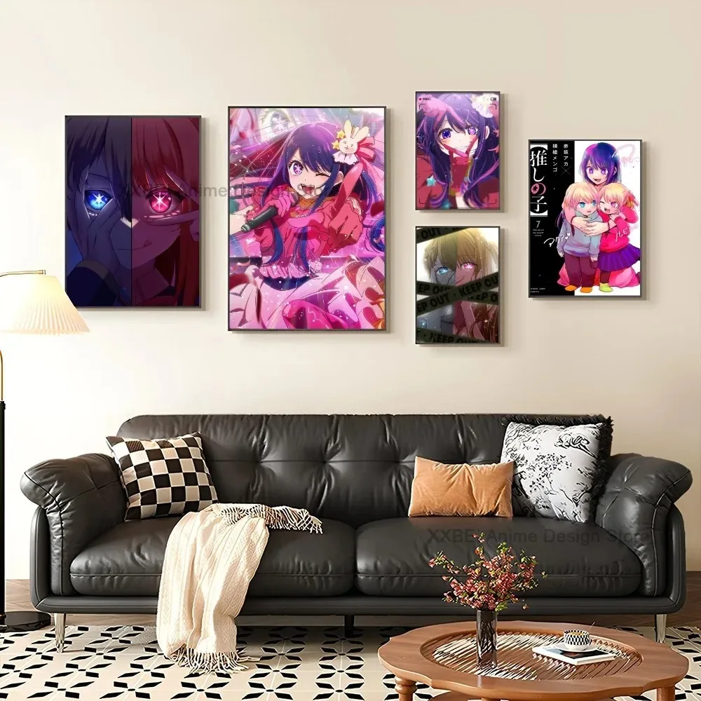 Oshi No Ko Hoshino Ai Poster Anime Bedroom Study Wall Art Canvas Painting Decoration High Quality Printed Matter