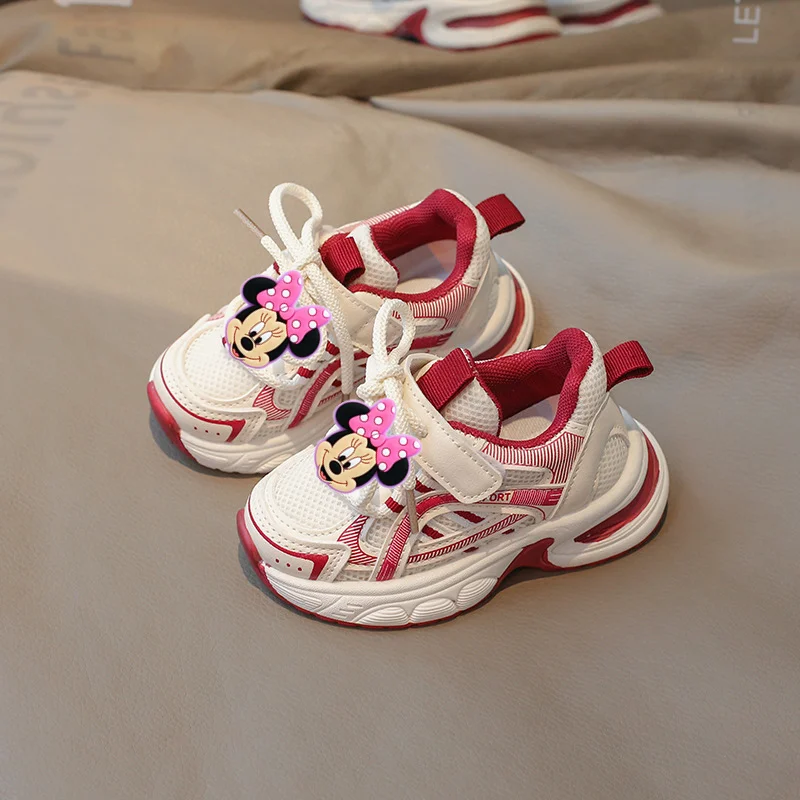 

Disney Mickey Mouse Spring Fall 2025 New Toddler Shoes Boys Baby Casual Shoes Girls Soft Sole Non-slip Boys Sneakers