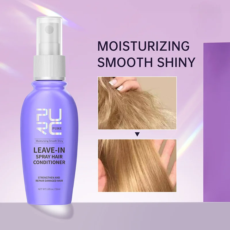 Smoothing Hair Conditioner Spray Mask Coconut Oil Frizz Removal After-Shampoo Treatment For Maltreated Hair Mask Leave-In Spray