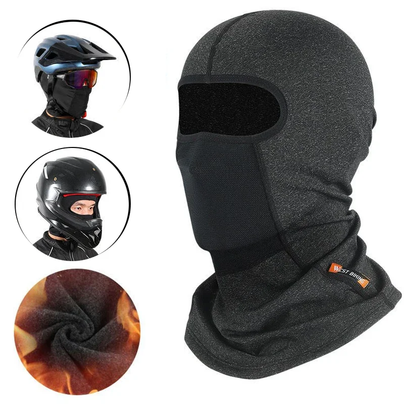 Winter Balaclava Cycling Face Mask Motorbike Motorcycle Full Helmet for Men Women Sports Dustproof Windproof Scarf Headgear